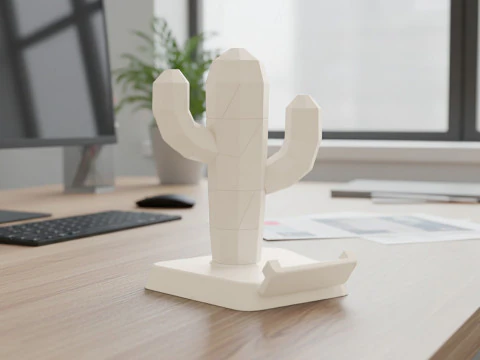 Cactus Phone Holder 3D Printable 3D print model 3D Print Model