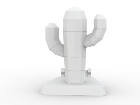 Cactus Phone Holder 3D Printable 3D print model 3D Druckmodell