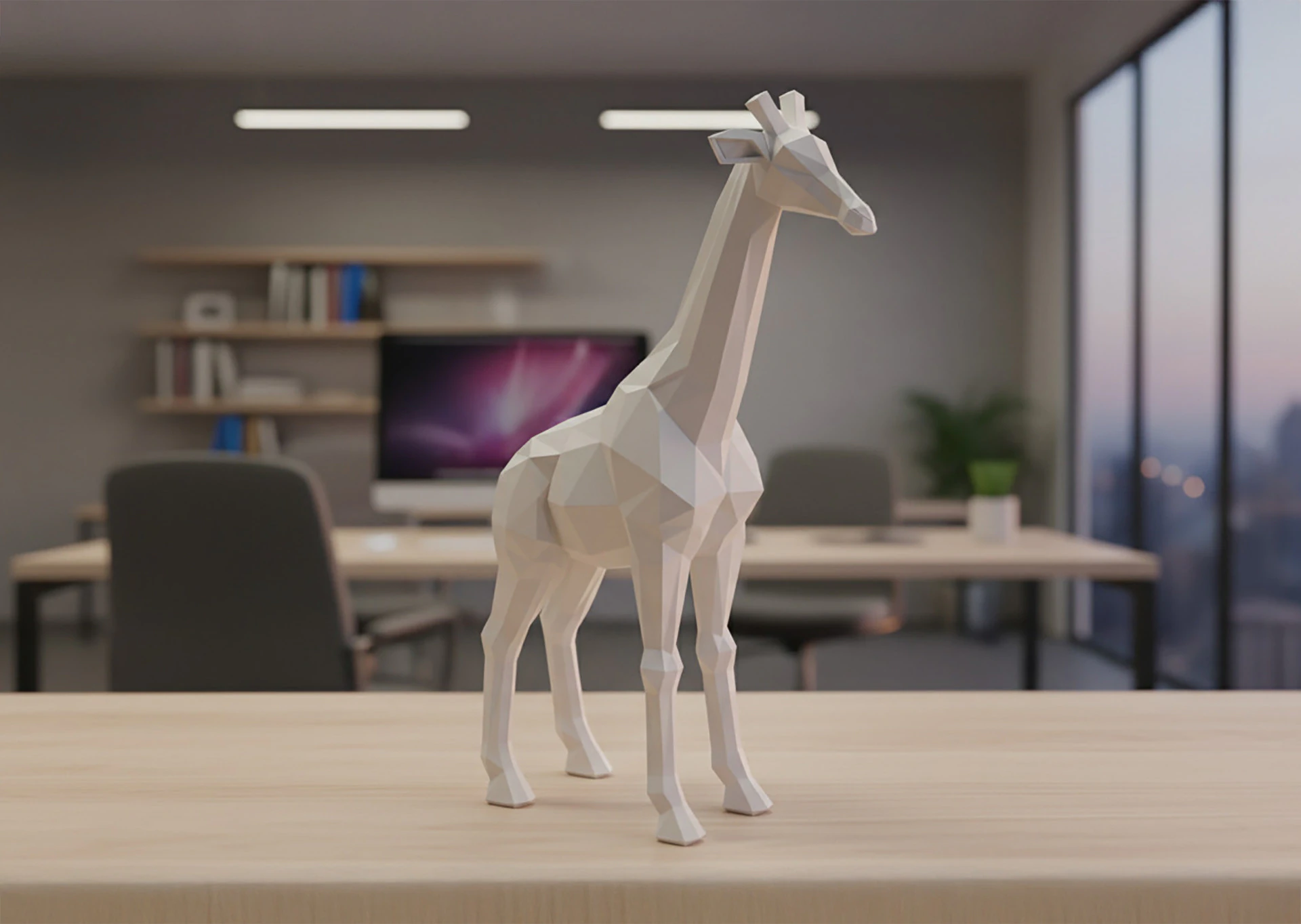 Giraffe Low-Poly 3D Printable 3D print model 3D Print Model .c4d .max .obj .3ds .fbx .stl .blend 