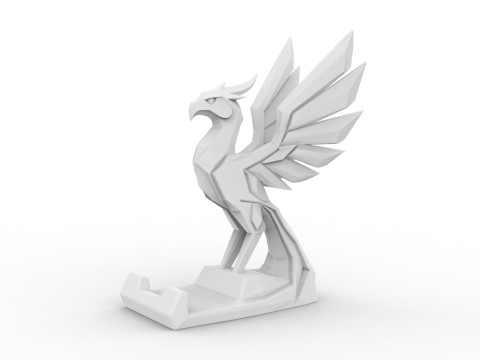 Phoenix Statue 3D Printable 3D print model Modello di stampa 3D