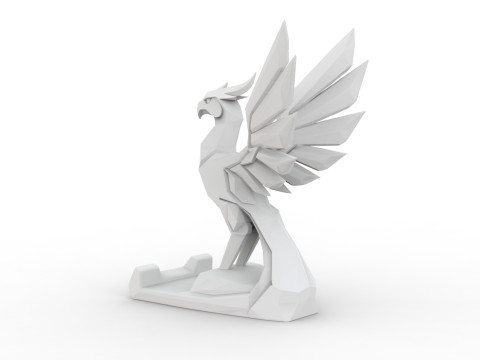 Phoenix Statue 3D Printable 3D print model Modello di stampa 3D