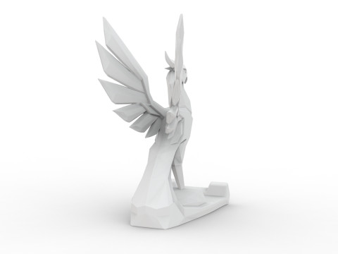 Phoenix Statue 3D Printable 3D print model Modello di stampa 3D