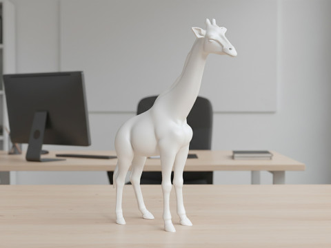 Giraffe 3D Printable 3D print model 3D Baskı Modeli
