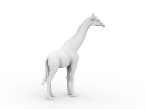 Modello di stampa 3D stampabile 3D della giraffa Modello di stampa 3D