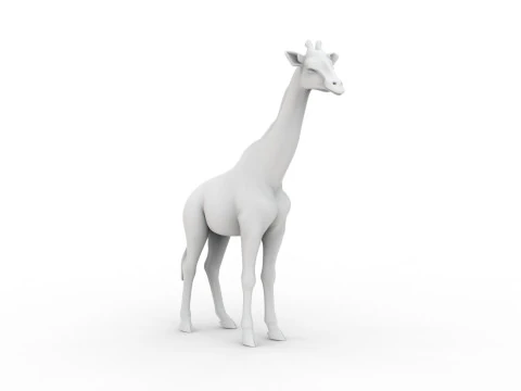 Modello di stampa 3D stampabile 3D della giraffa Modello di stampa 3D