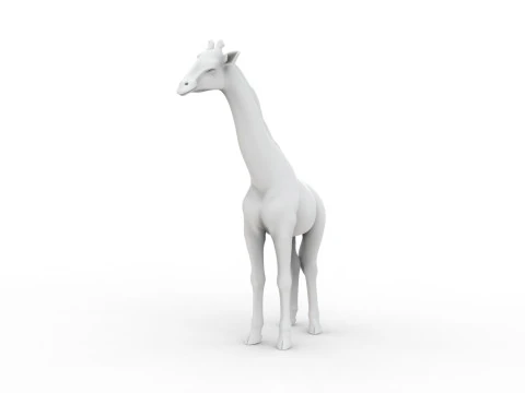 Modello di stampa 3D stampabile 3D della giraffa Modello di stampa 3D
