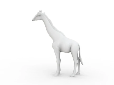 Modello di stampa 3D stampabile 3D della giraffa Modello di stampa 3D