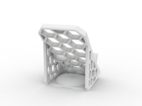 Honeycomb Phone Stand 3D Printable 3D print model 3D Print Model