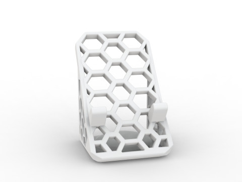 Honeycomb Phone Stand 3D Printable 3D print model 3D Print Model