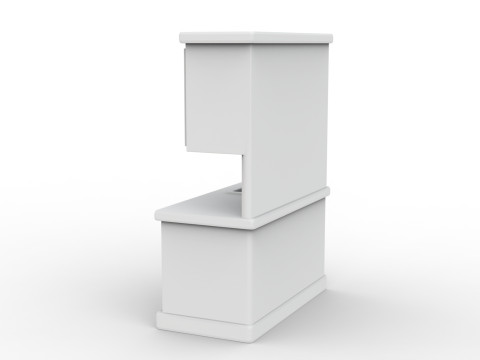 キッチンセット 3D 印刷可能な 3D プリントモデル 3Dプリントモデル