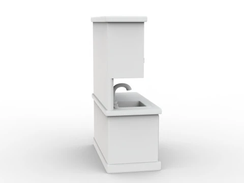 Kitchen Set 3D Printable 3D print model 3D Print Model