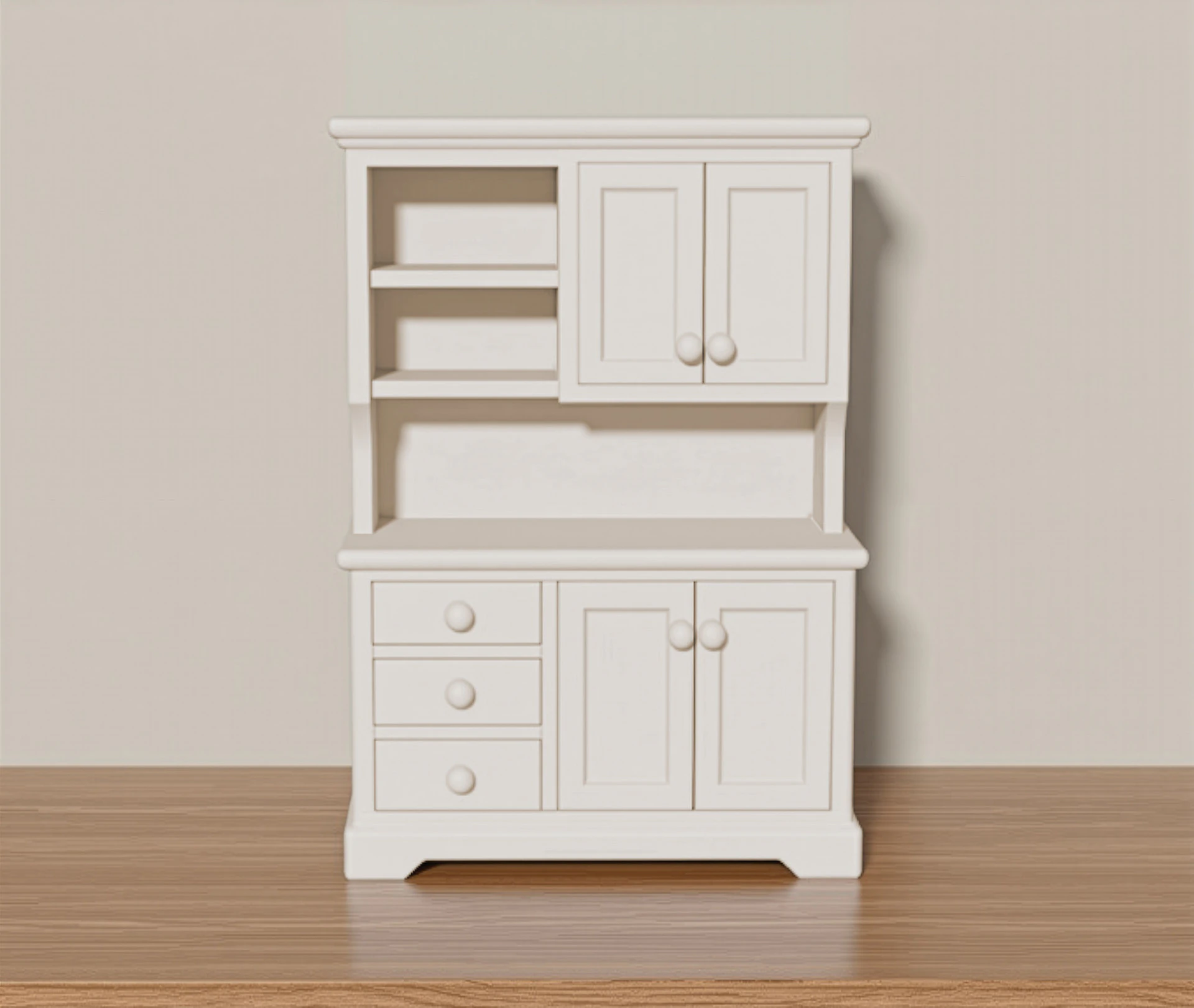 Hutch Cabinet 3D Printable 3D print model 3D Print Model .c4d .max .obj .3ds .fbx .stl .blend 