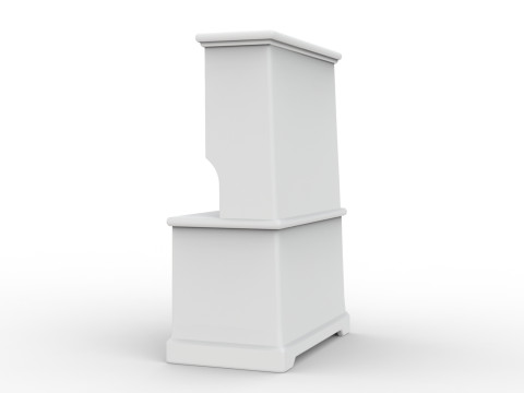 Hutch Cabinet 3D Printable 3D print model 3D 打印模型