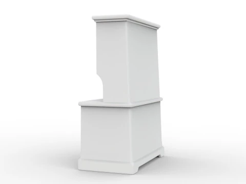 Hutch Cabinet 3D Printable 3D print model 3D Print Model