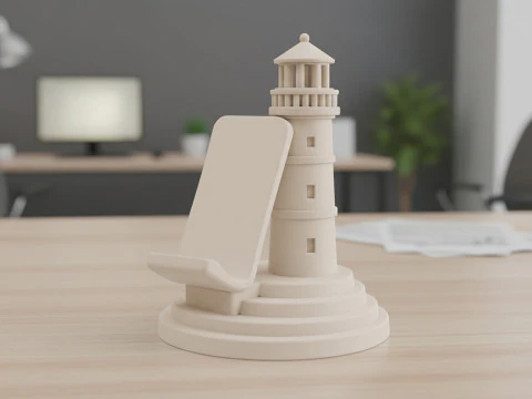 Lighthouse Phone Stand 3D Printable 3D print model 3D Print Model