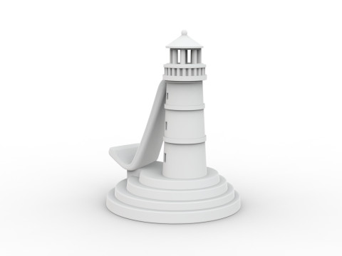 Lighthouse Phone Stand 3D Printable 3D print model Modèles 3D en vedette