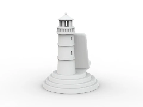 Lighthouse Phone Stand 3D Printable 3D print model 3D Print Model
