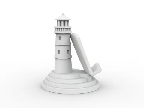 Lighthouse Phone Stand 3D Printable 3D print model 3D Print Model