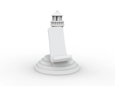 Lighthouse Phone Stand 3D Printable 3D print model 3D Print Model