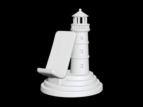 Lighthouse Phone Stand 3D Printable 3D print model 3D Print Model