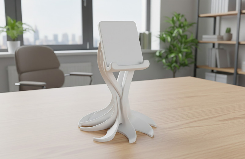 Phone Holder Abstract 3D Printable 3D print model 3Dプリントモデル .c4d .max .obj .3ds .fbx .stl .blend
