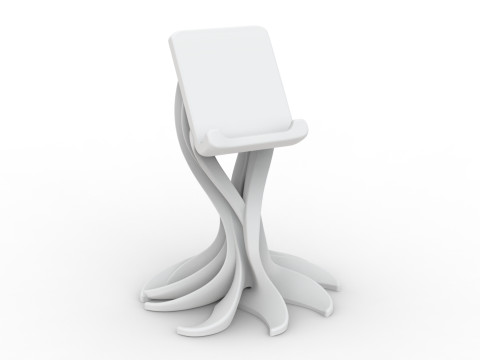 Phone Holder Abstract 3D Printable 3D print model 3Dプリントモデル