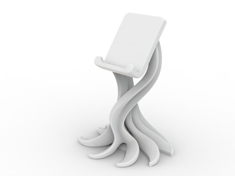 Phone Holder Abstract 3D Printable 3D print model 3Dプリントモデル