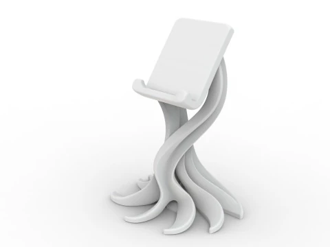 Phone Holder Abstract 3D Printable 3D print model 3D Print Model