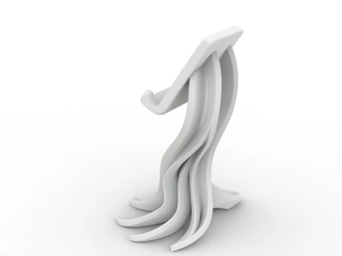 Phone Holder Abstract 3D Printable 3D print model 3D Print Model