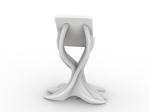 Phone Holder Abstract 3D Printable 3D print model 3Dプリントモデル