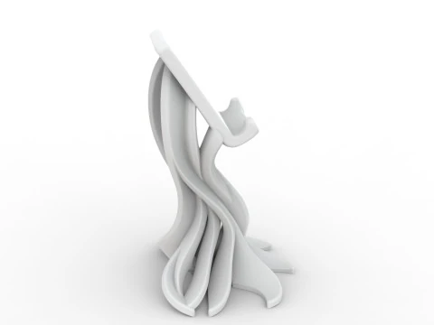 Phone Holder Abstract 3D Printable 3D print model 3D Print Model