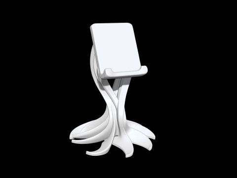 Phone Holder Abstract 3D Printable 3D print model 3Dプリントモデル