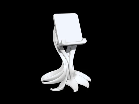 Phone Holder Abstract 3D Printable 3D print model 3D Print Model