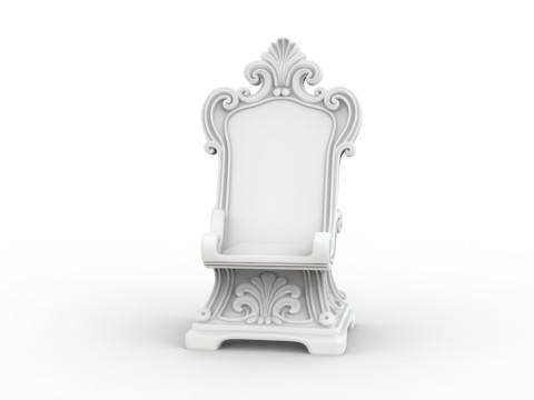 Ornate Throne 3D Printable 3D print model 3D Print Model