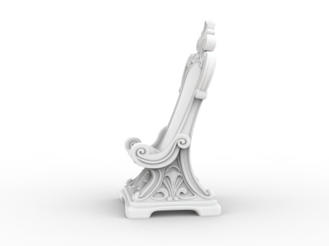 Ornate Throne 3D Printable 3D print model 3D Print Model