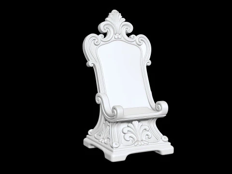 Ornate Throne 3D Printable 3D print model 3D Print Model