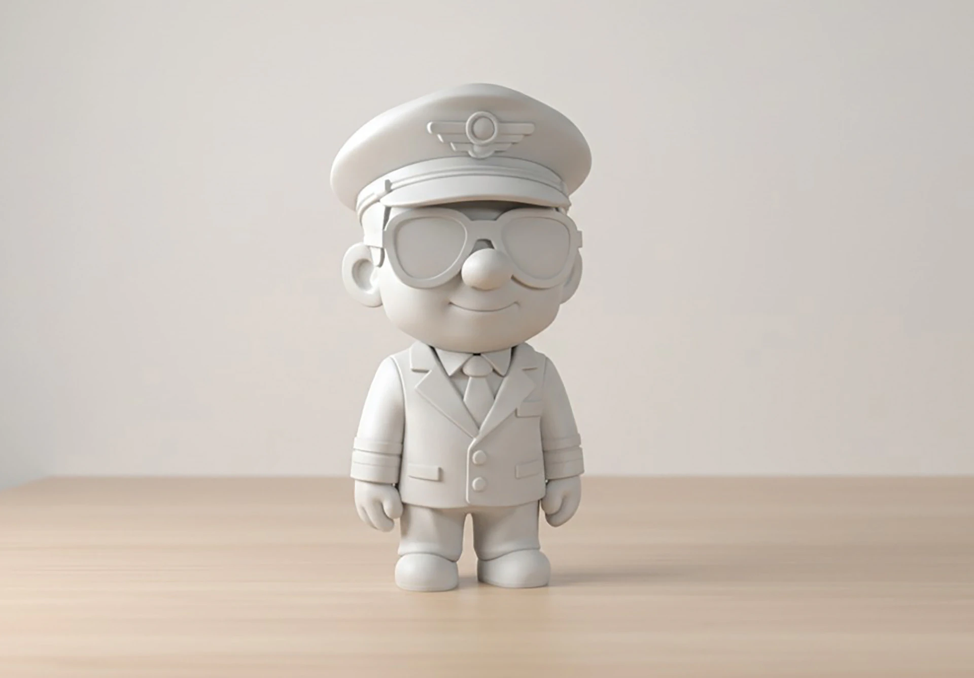 Pilot Character 3D Printable 3D print model 3D Print Model .c4d .max .obj .3ds .fbx .stl .blend 