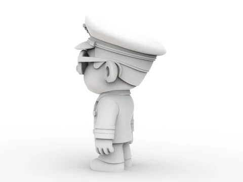 Pilot Character 3D Printable 3D print model 3D Print Model