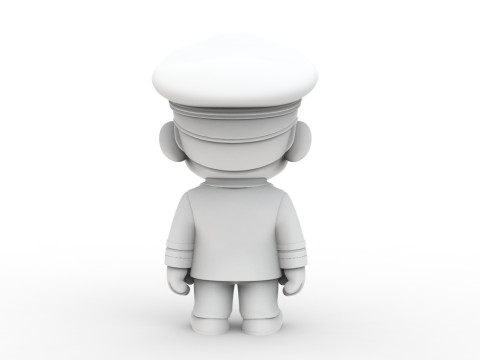 Pilot Character 3D Printable 3D print model 3Dプリントモデル