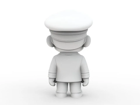 Pilot Character 3D Printable 3D print model 3D Print Model
