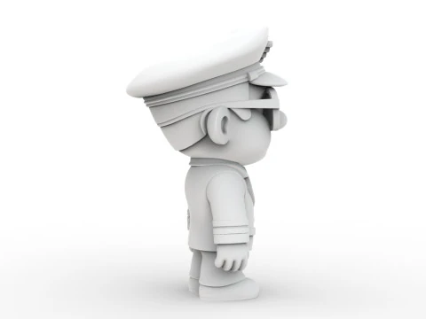Pilot Character 3D Printable 3D print model 3D Print Model