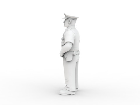 Policeman 3D Printable 3D print model 3D Print Model