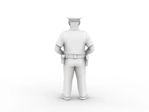 Policeman 3D Printable 3D print model 3D Print Model