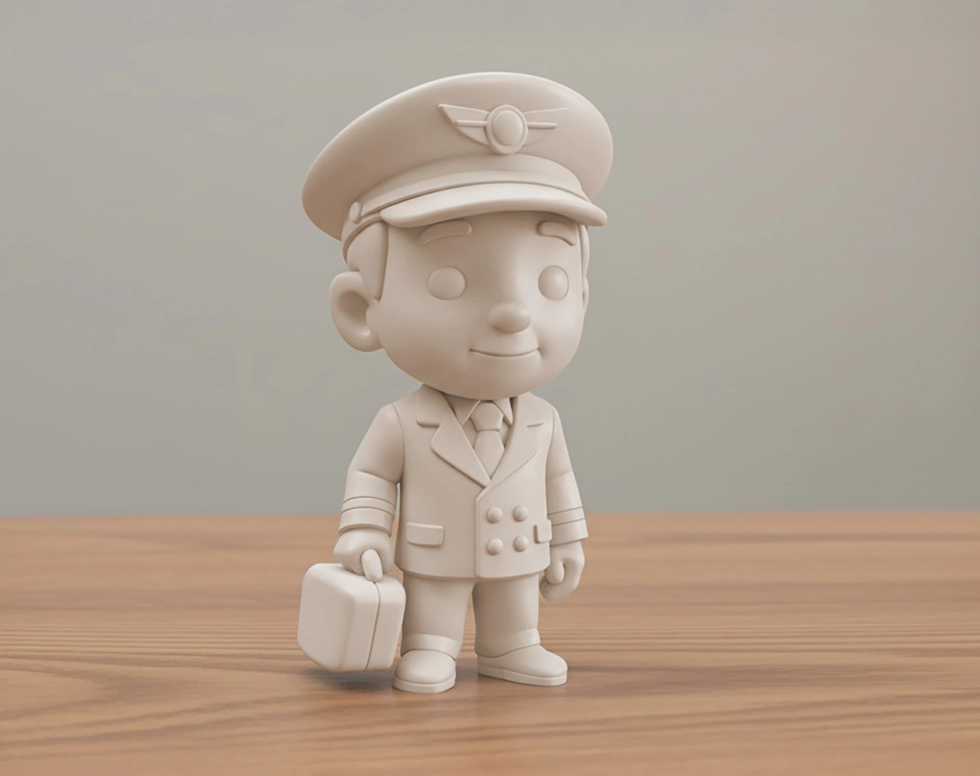 Pilot 3D Printable 3D print model 3D Print Model .c4d .max .obj .3ds .fbx .stl .blend