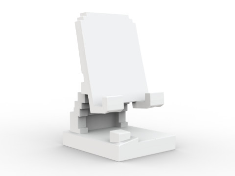 Low-Poly Phone Stand 3D Printable 3D print model 3D Принт Модель