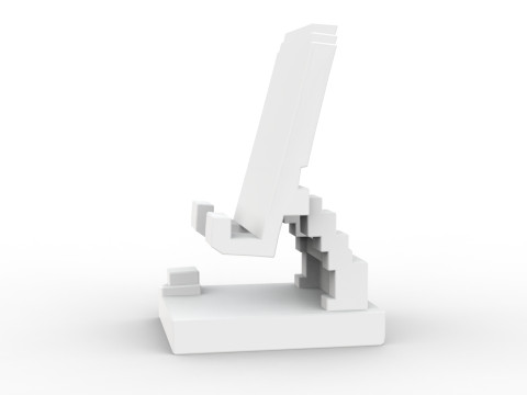 Low-Poly Phone Stand 3D Printable 3D print model 3D Принт Модель