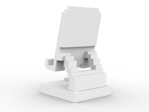 Low-Poly Phone Stand 3D Printable 3D print model 3D Принт Модель