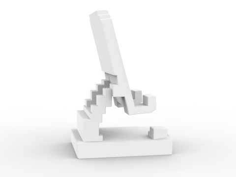 Low-Poly Phone Stand 3D Printable 3D print model 3D Принт Модель