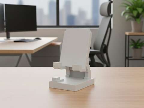 Low-Poly Phone Stand 3D Printable 3D print model 3D Принт Модель