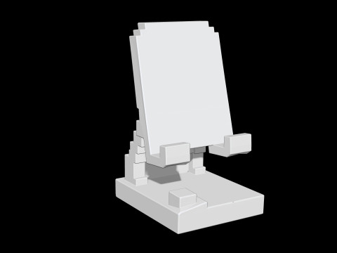 Low-Poly Phone Stand 3D Printable 3D print model 3D Принт Модель